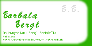 borbala bergl business card